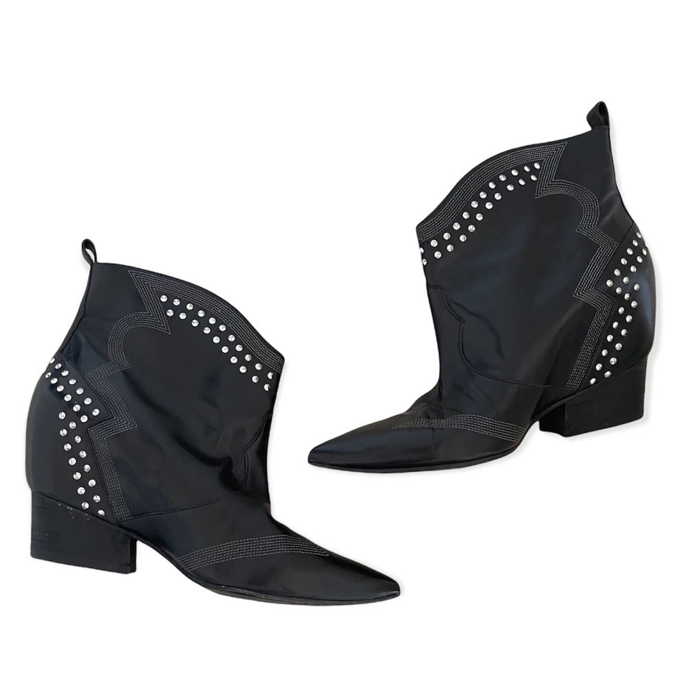 🌺Final Price🌺Sigerson Morrison Leather Studded Ankle Boots 8.5